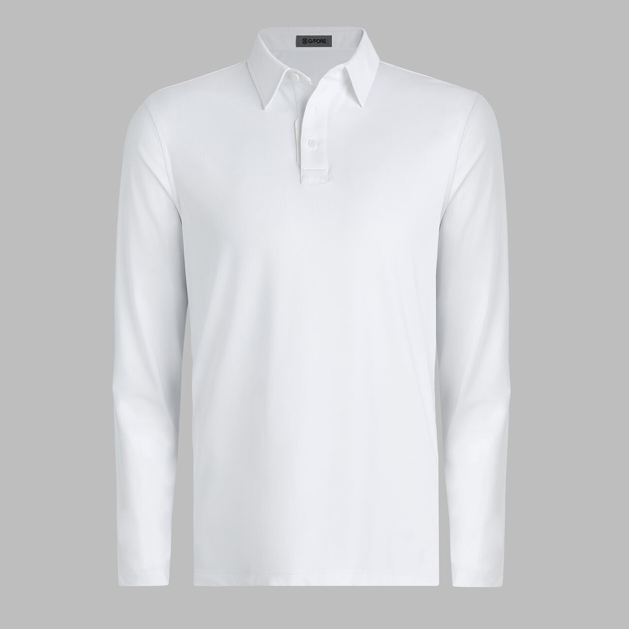 G/FORE Men's Mélange Ice Nylon Long-Sleeve Polo