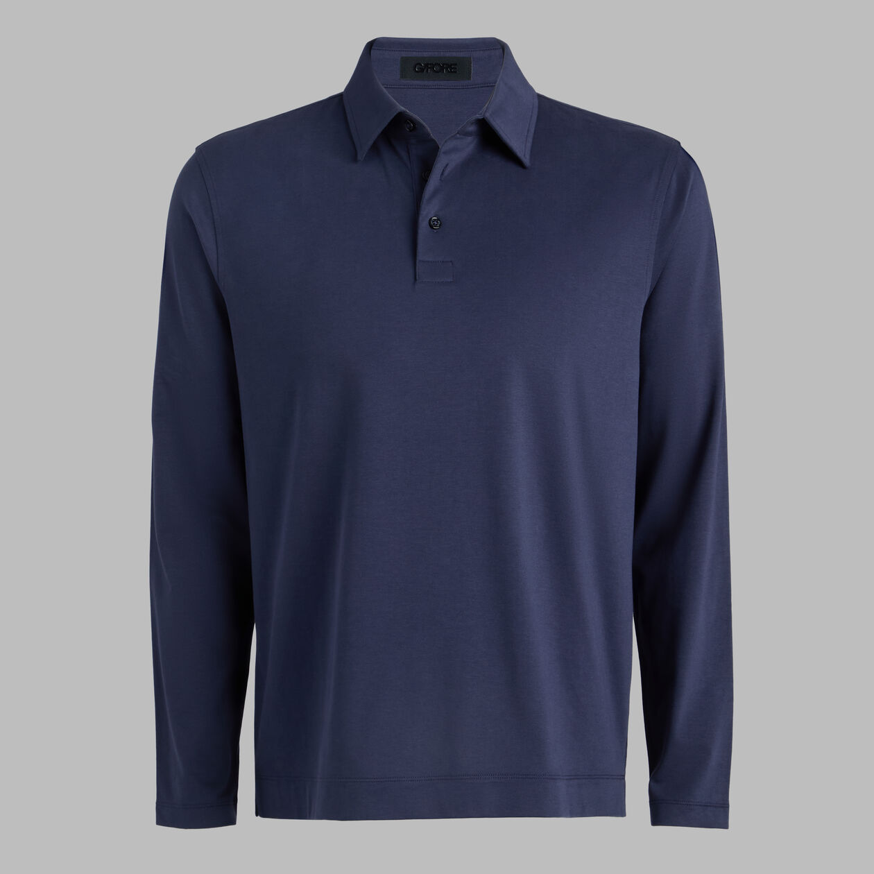 G/FORE Men's Brushed Cotton Long Sleeve Polo