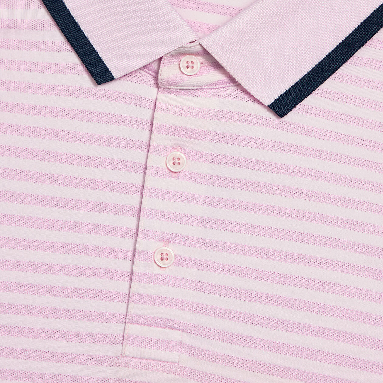 G/FORE Men's Perforated Stripe Jersey Polo