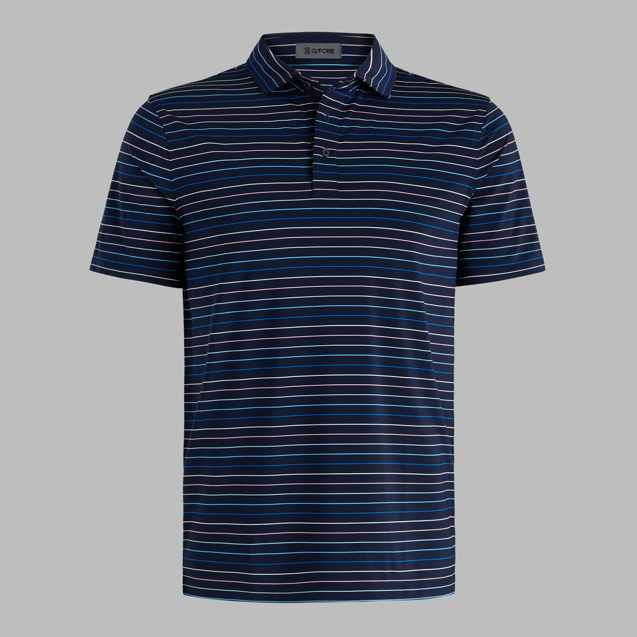 G/FORE Men's Multi Stripe Tech Jersey Polo