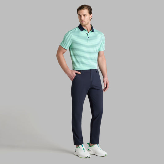 G/FORE Men's Herringbone Stripe Tech Jersey Polo