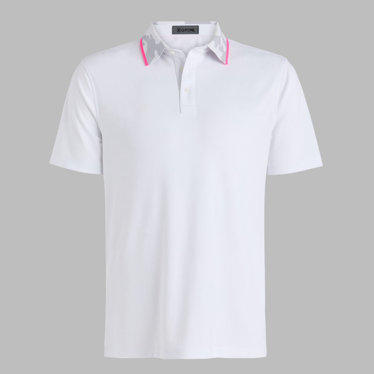G/FORE Men's Camo Collar Performance Piqué Polo