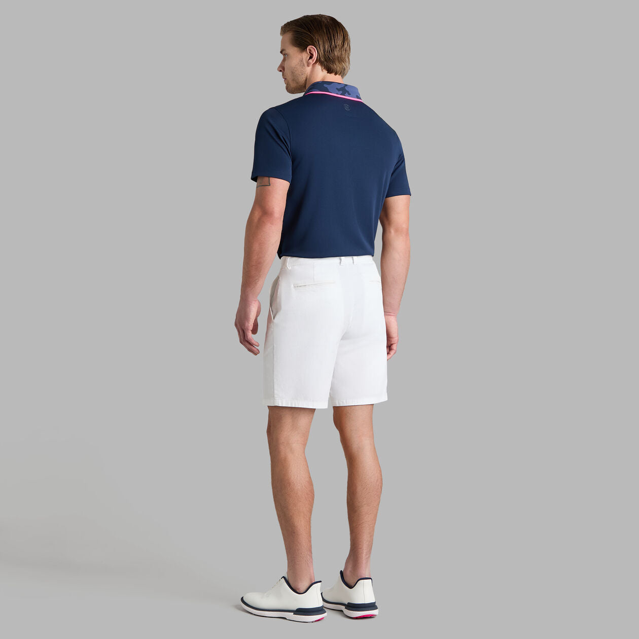 G/FORE Men's Camo Collar Performance Piqué Polo