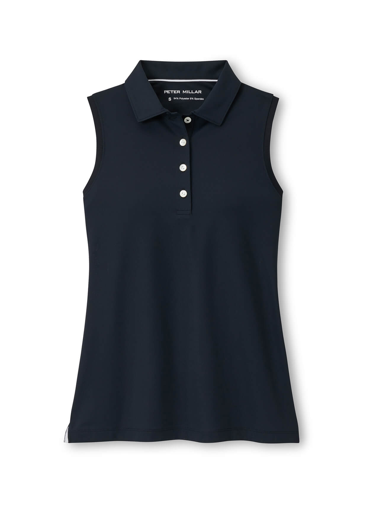 Peter Millar Women's Banded Sport Mesh Sleeveless Button Polo