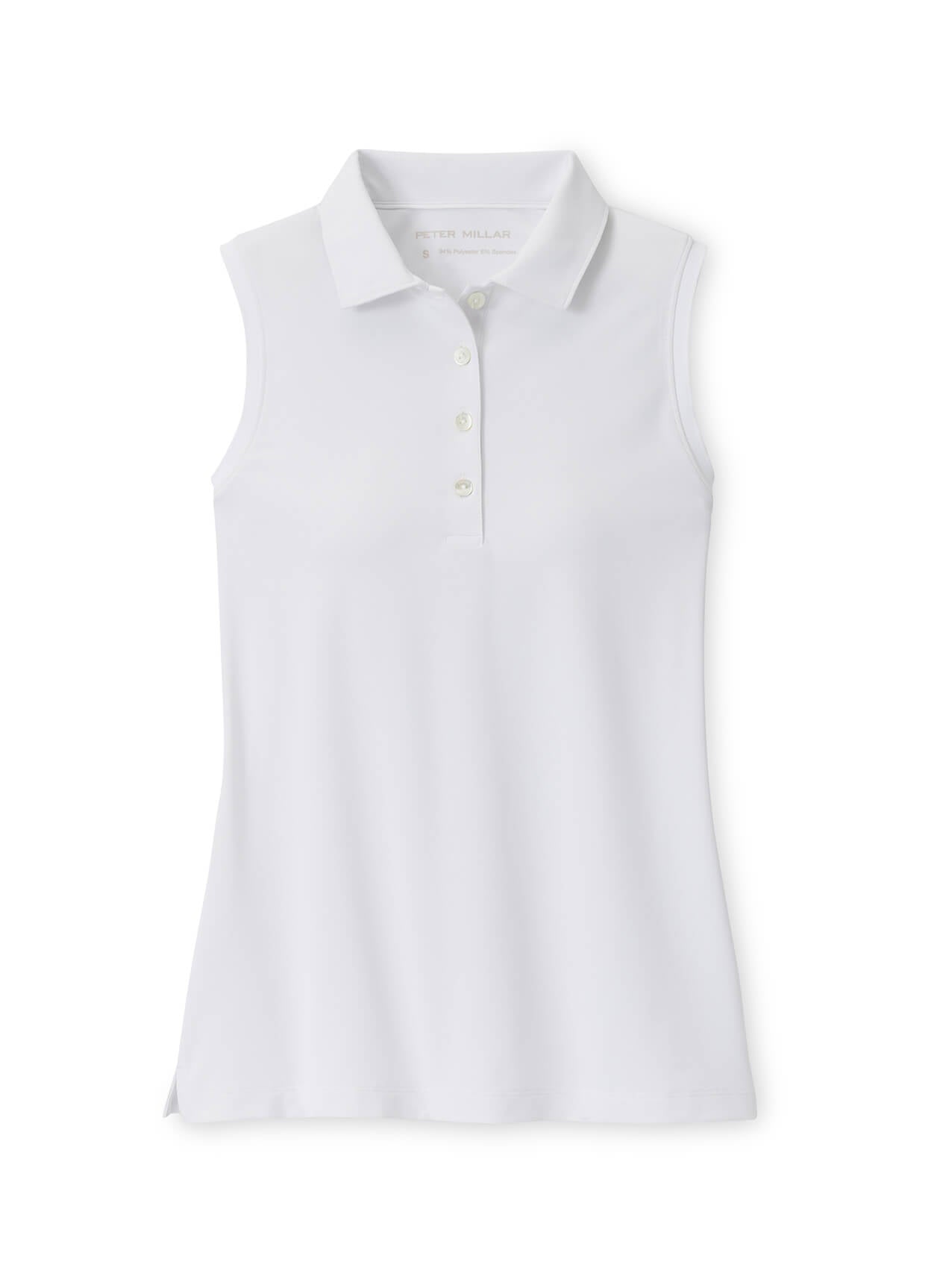 Peter Millar Women's Banded Sport Mesh Sleeveless Button Polo