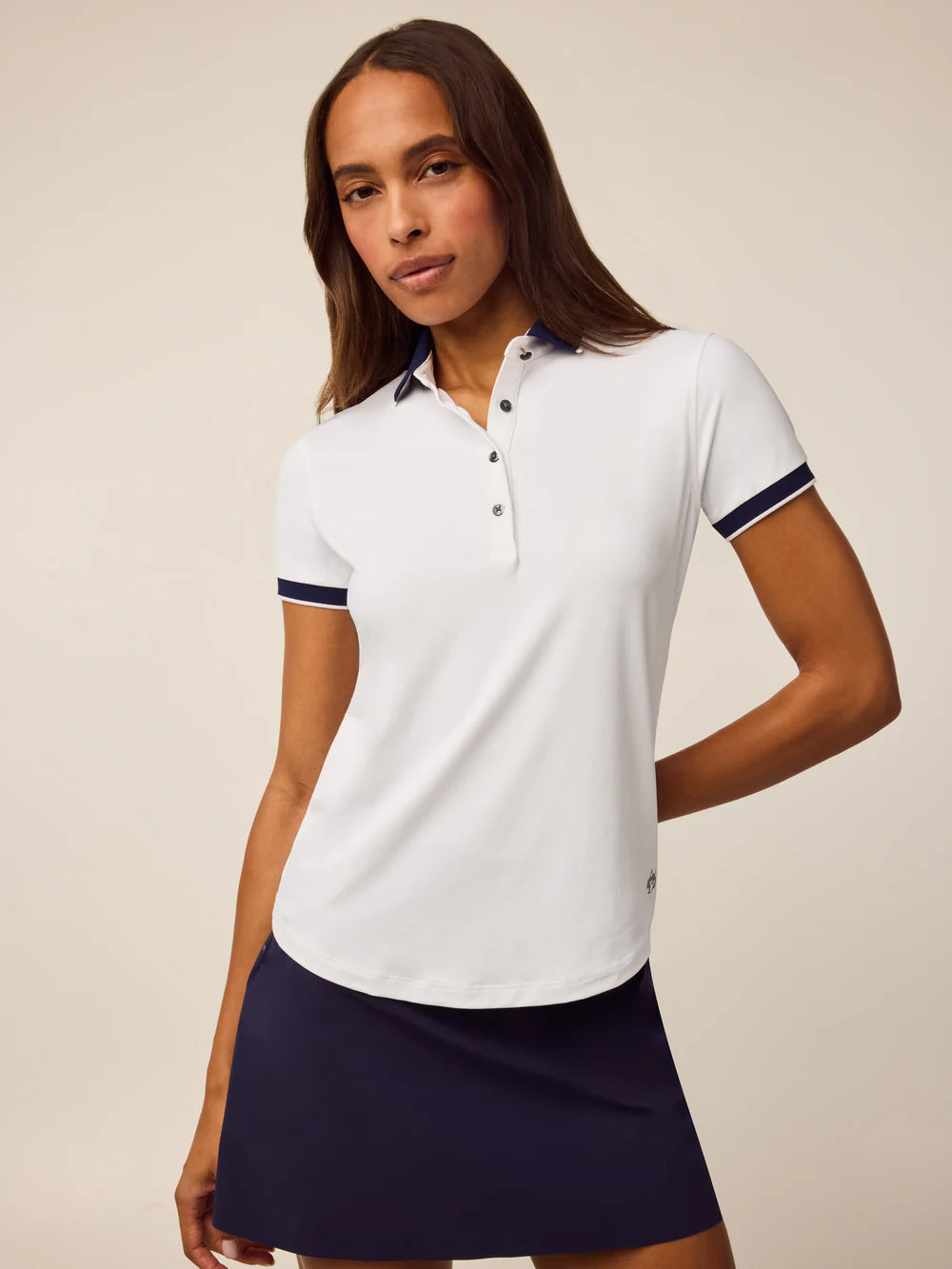 Greyson Scarlett Crowley Collar Short Sleeve Polo