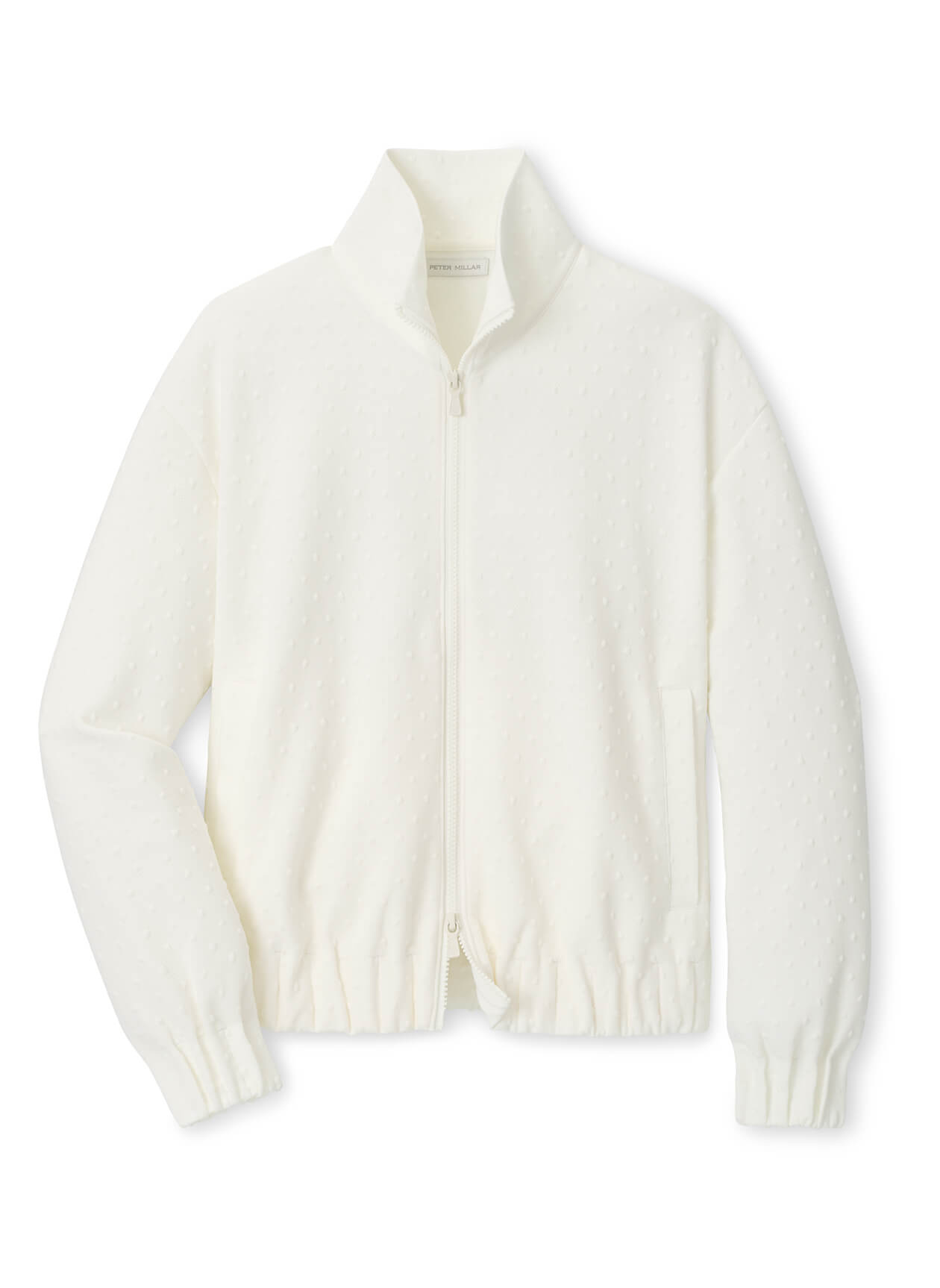 Peter Millar Women's Flora Knit Swiss Dot Jacquard Full-Zip