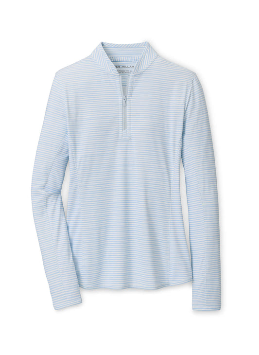 Peter Millar Women's Shadebreak Bunker Stripes Lightweight Sun Shirt