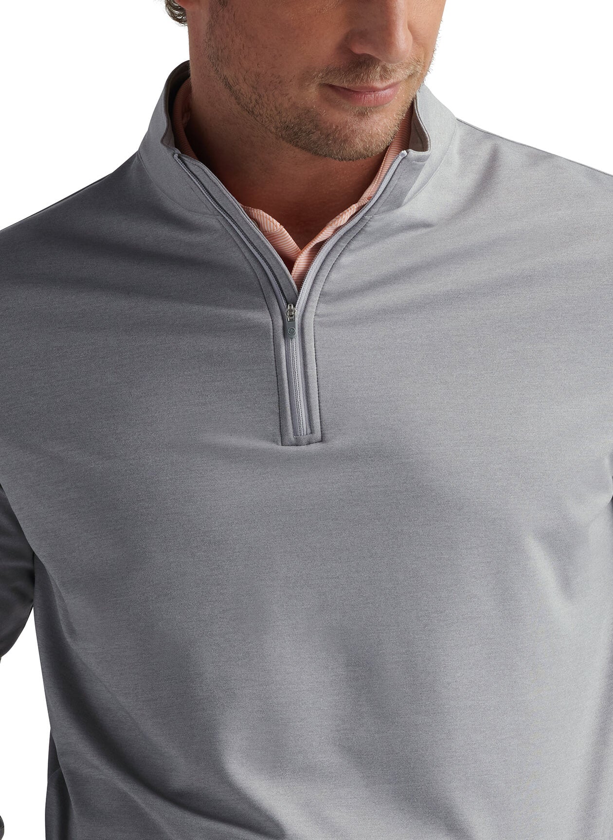 Peter Millar Men's Perth Performance Melange Quarter-Zip