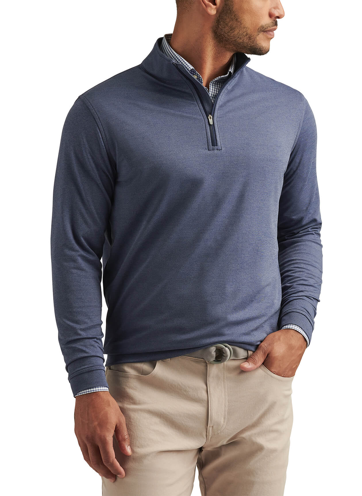 Peter Millar Men's Perth Performance Melange Quarter-Zip