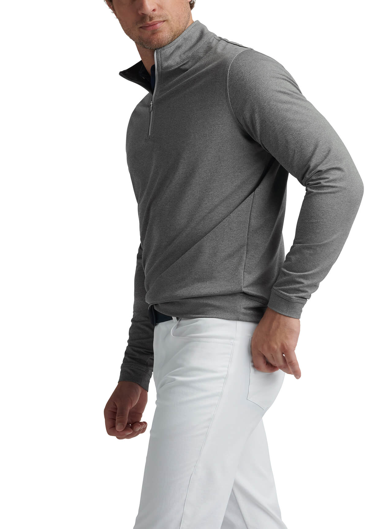 Peter Millar Men's Perth Performance Melange Quarter-Zip
