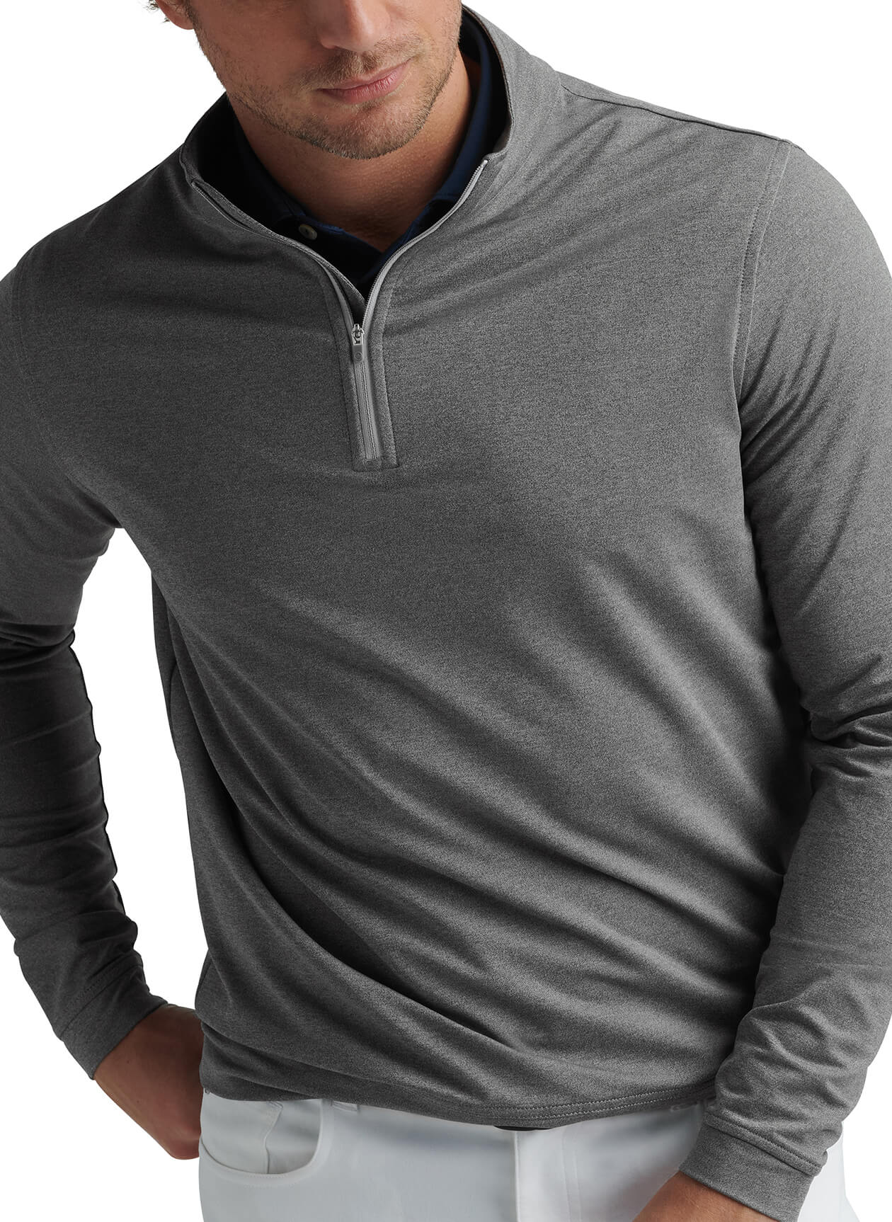 Peter Millar Men's Perth Performance Melange Quarter-Zip