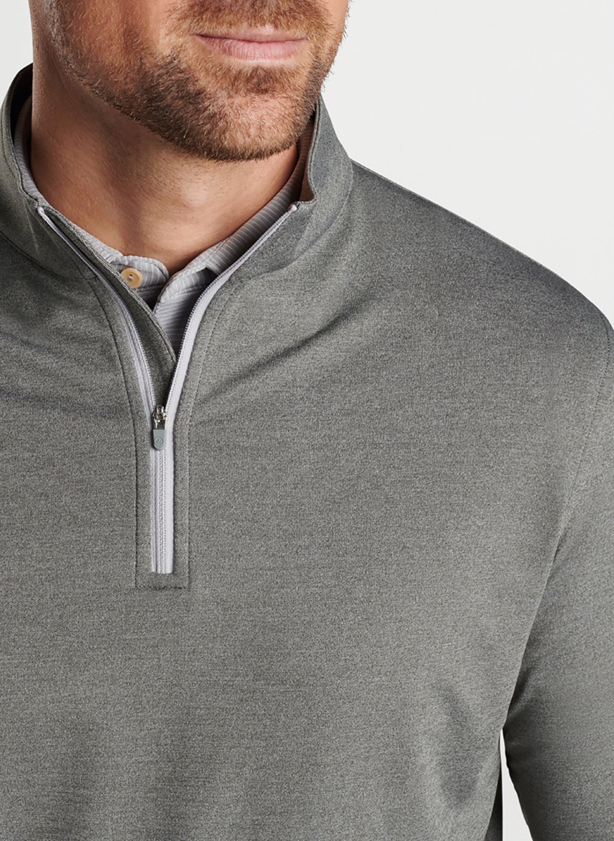 Peter Millar Men's Perth Performance Melange Quarter-Zip