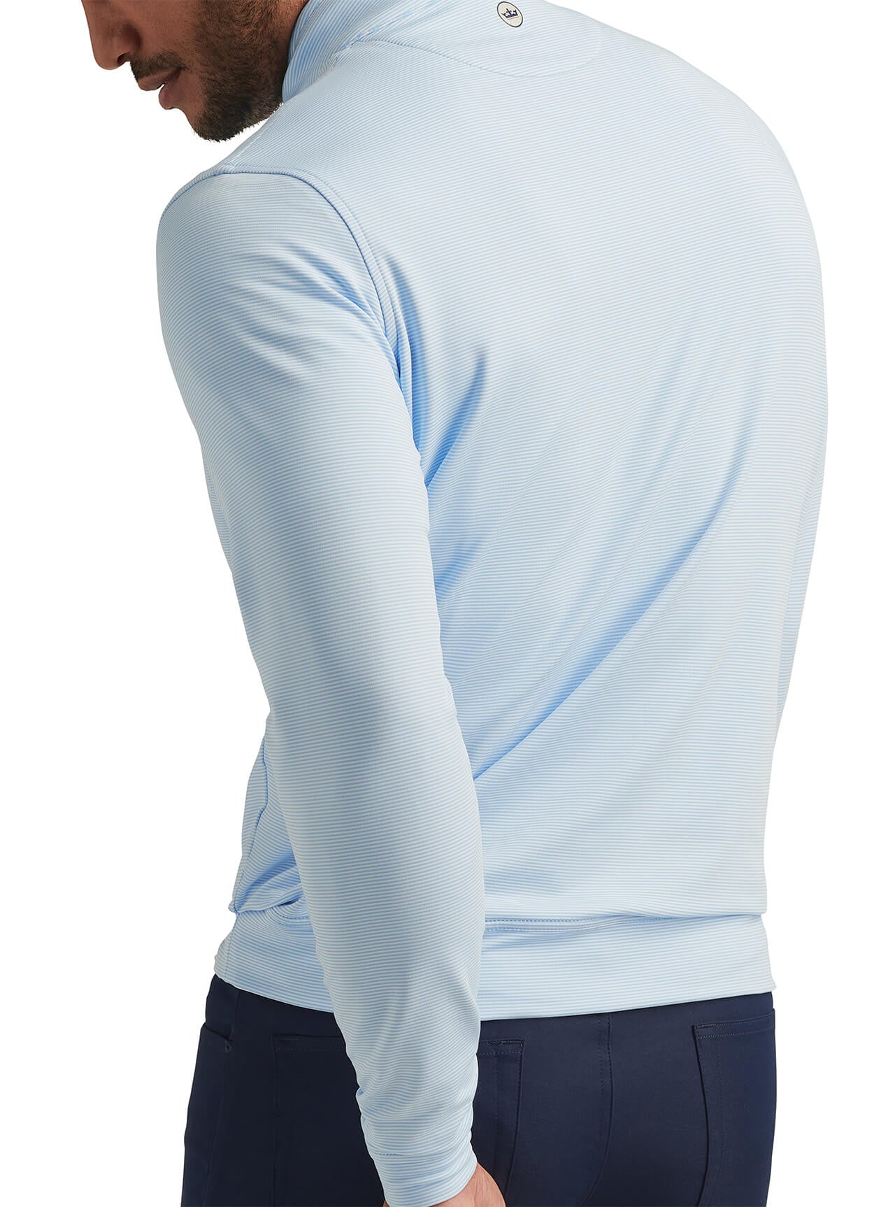 Peter Millar Men's Perth Sugar Stripe Quarter-Zip