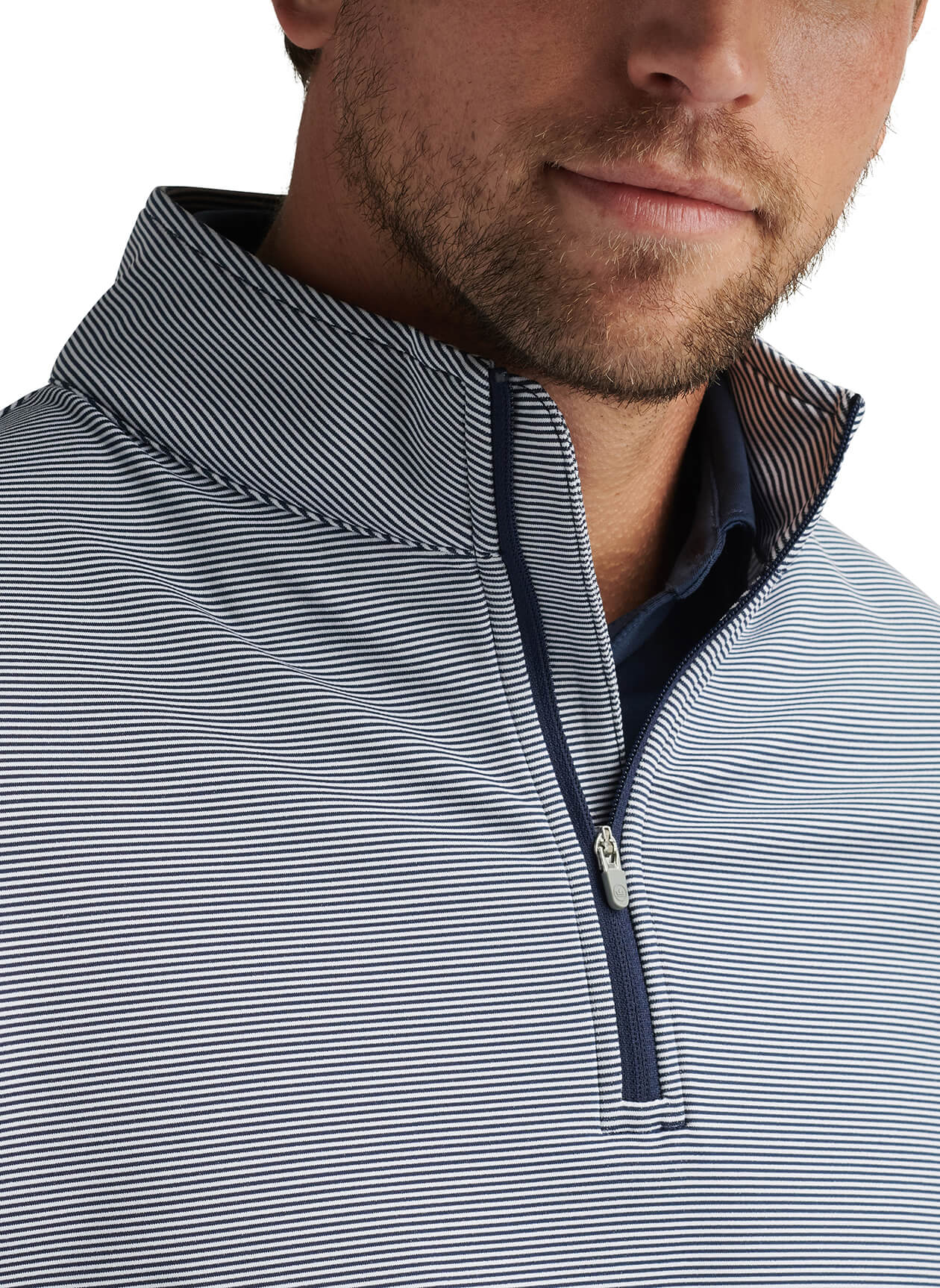Peter Millar Men's Perth Sugar Stripe Quarter-Zip