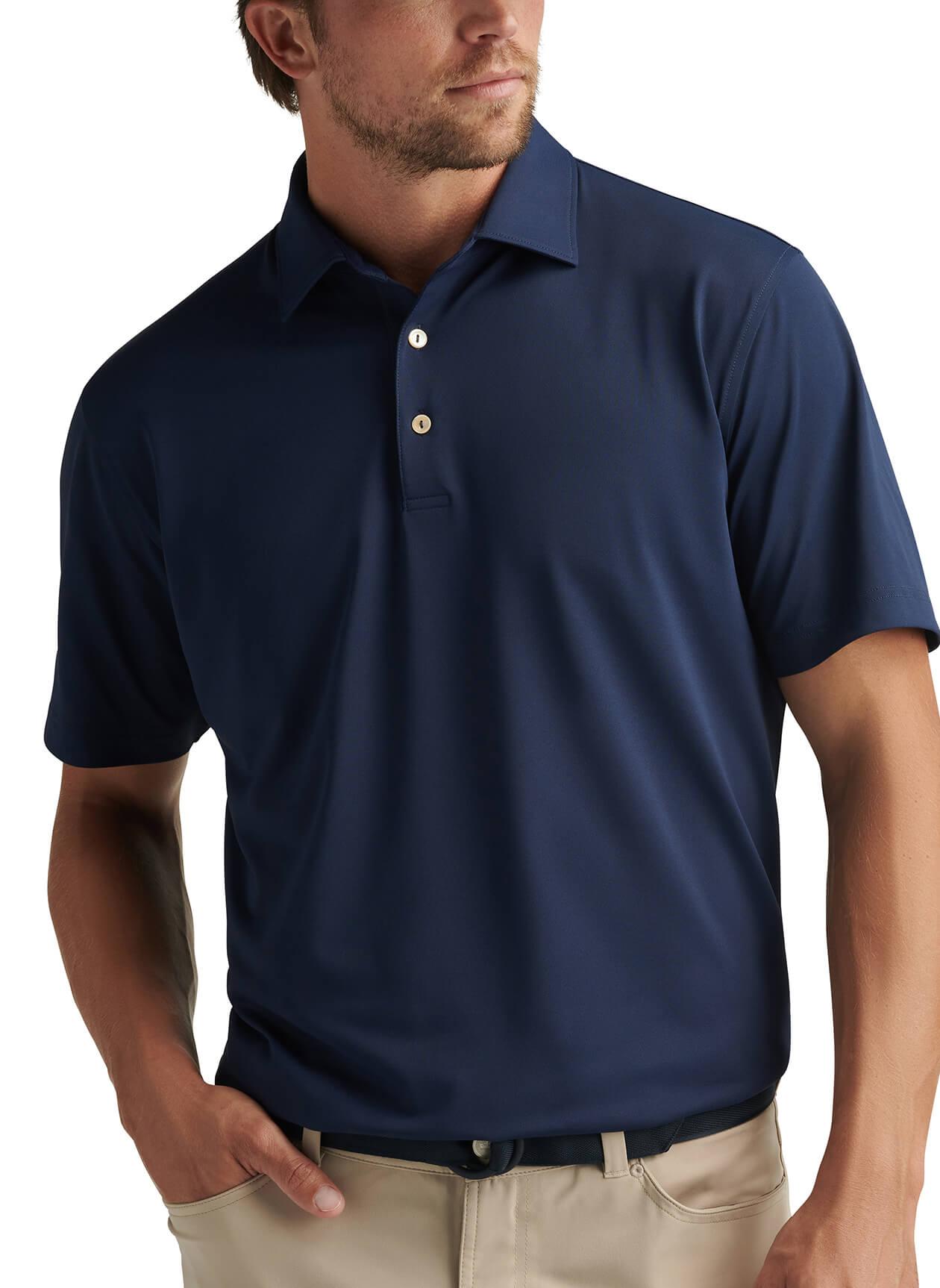 Peter Millar Men's Solid Stretch Polo