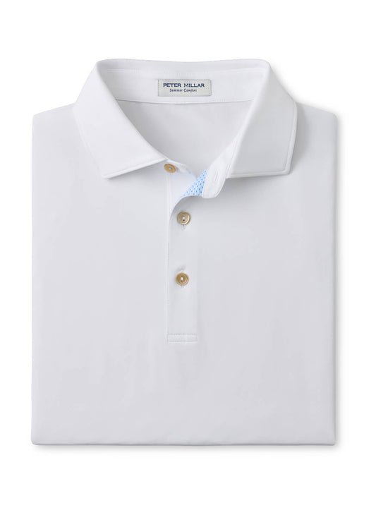 Peter Millar Men's Solid Performance Jersey Polo