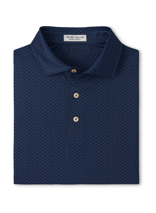 Peter Millar Men's Bunker Bar Performance Jersey Polo