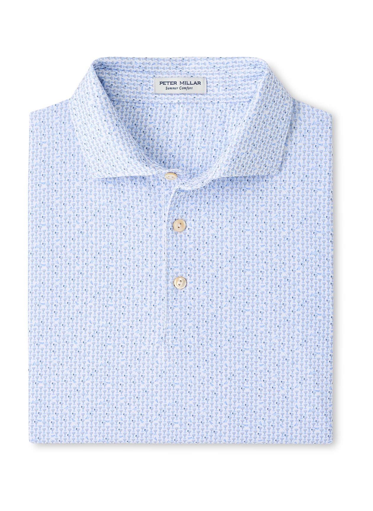 Peter Millar Men's Paper Plane Performance Jersey Polo