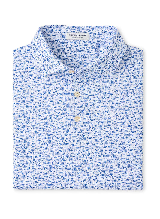 Peter Millar Men's Coastline Performance Jersey Polo