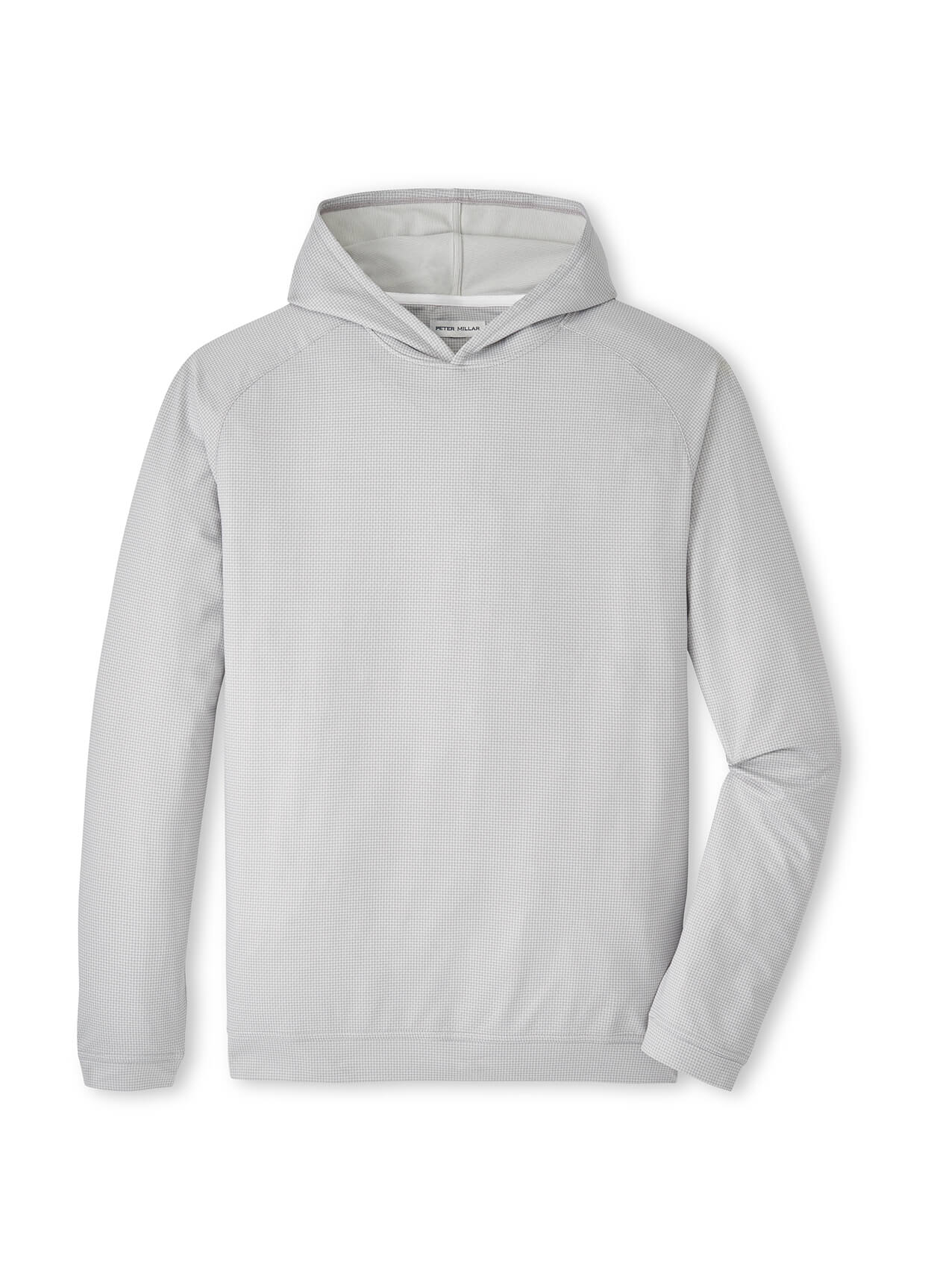 Peter Millar Men's Pine Houndstooth Performance Hoodie