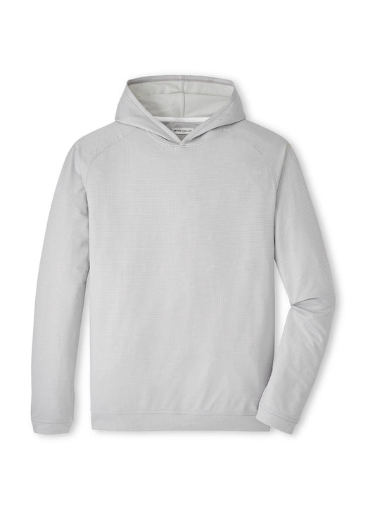 Peter Millar Men's Pine Houndstooth Performance Hoodie