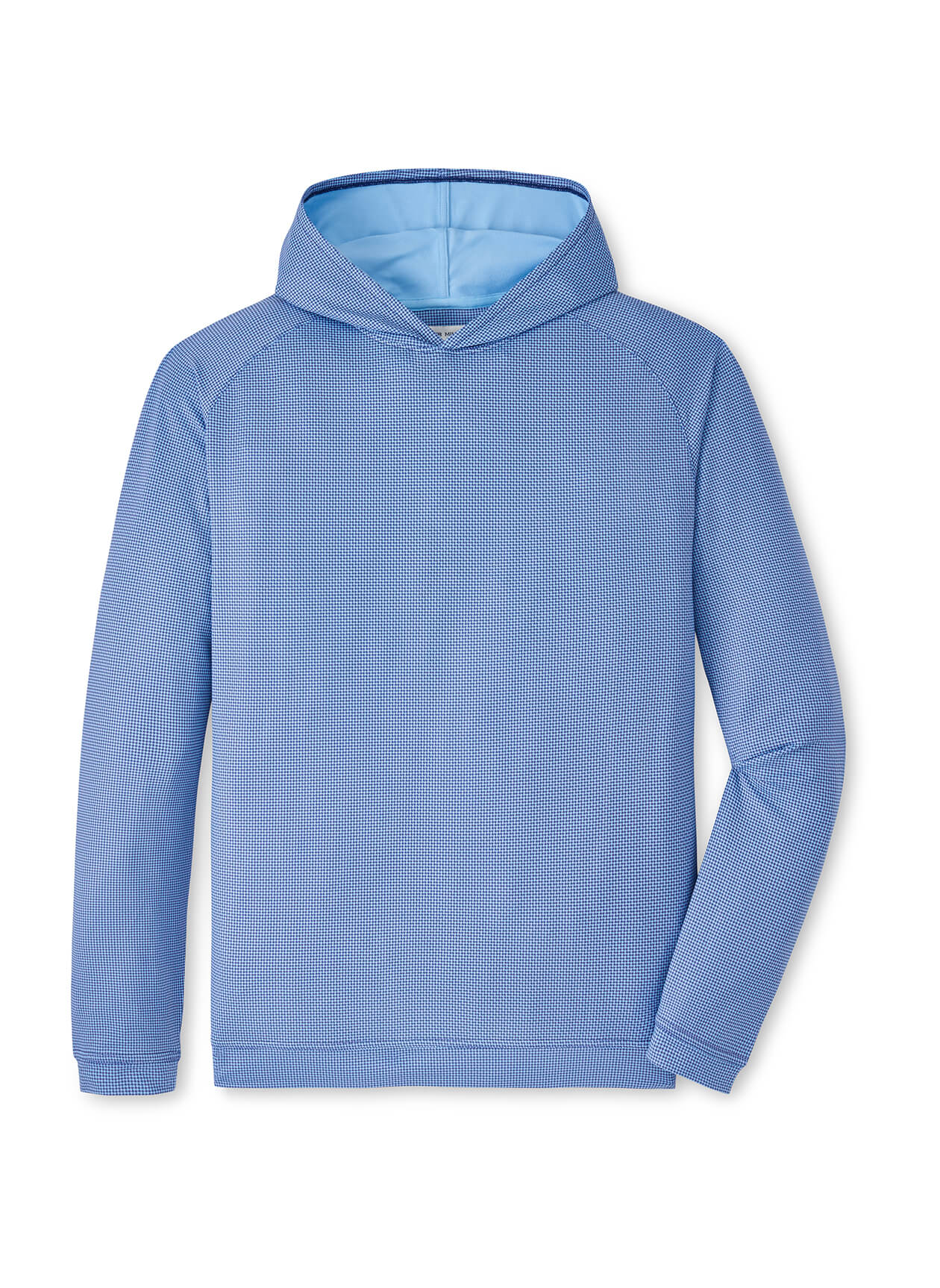 Peter Millar Men's Pine Houndstooth Performance Hoodie