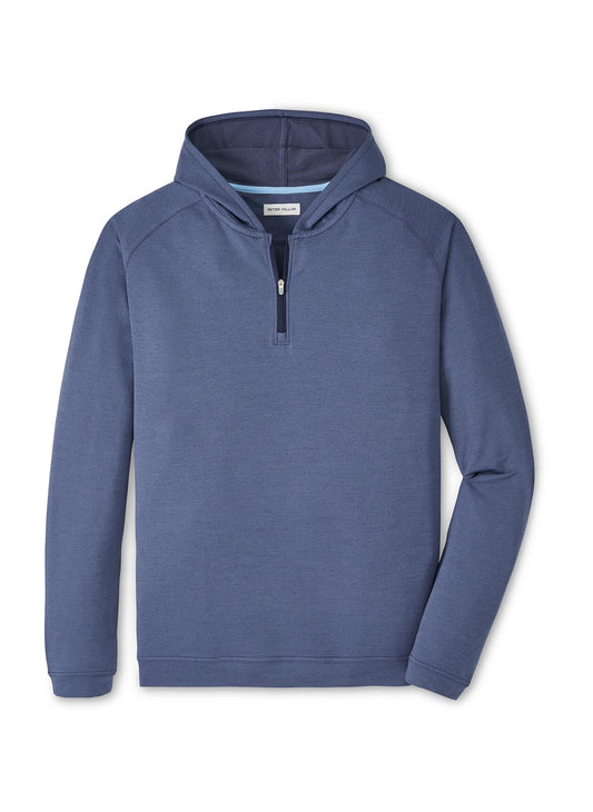 Peter Millar Men's Pine Performance Quarter-Zip Hoodie