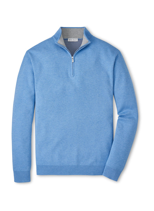 Peter Millar Men's Coolspun Lite Cotton Quarter-Zip Sweater
