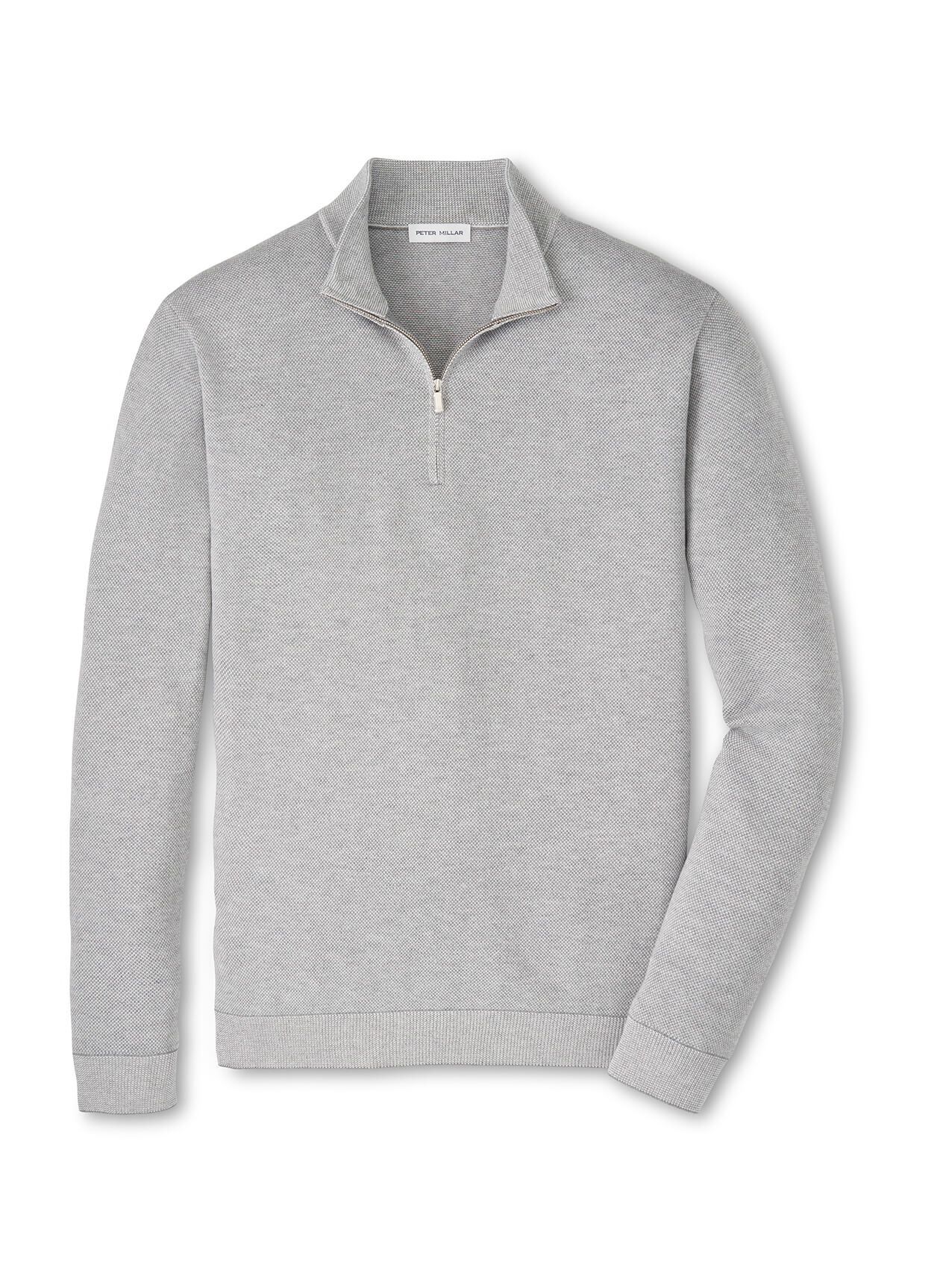 Peter Millar Men's Coolspun Lite Birdseye Quarter Zip Sweater