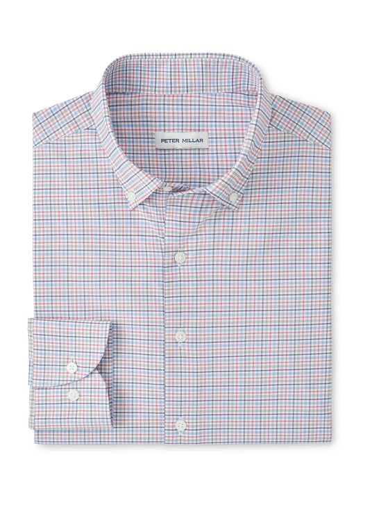 Peter Millar Men's Casey Performance Twill Sport Shirt