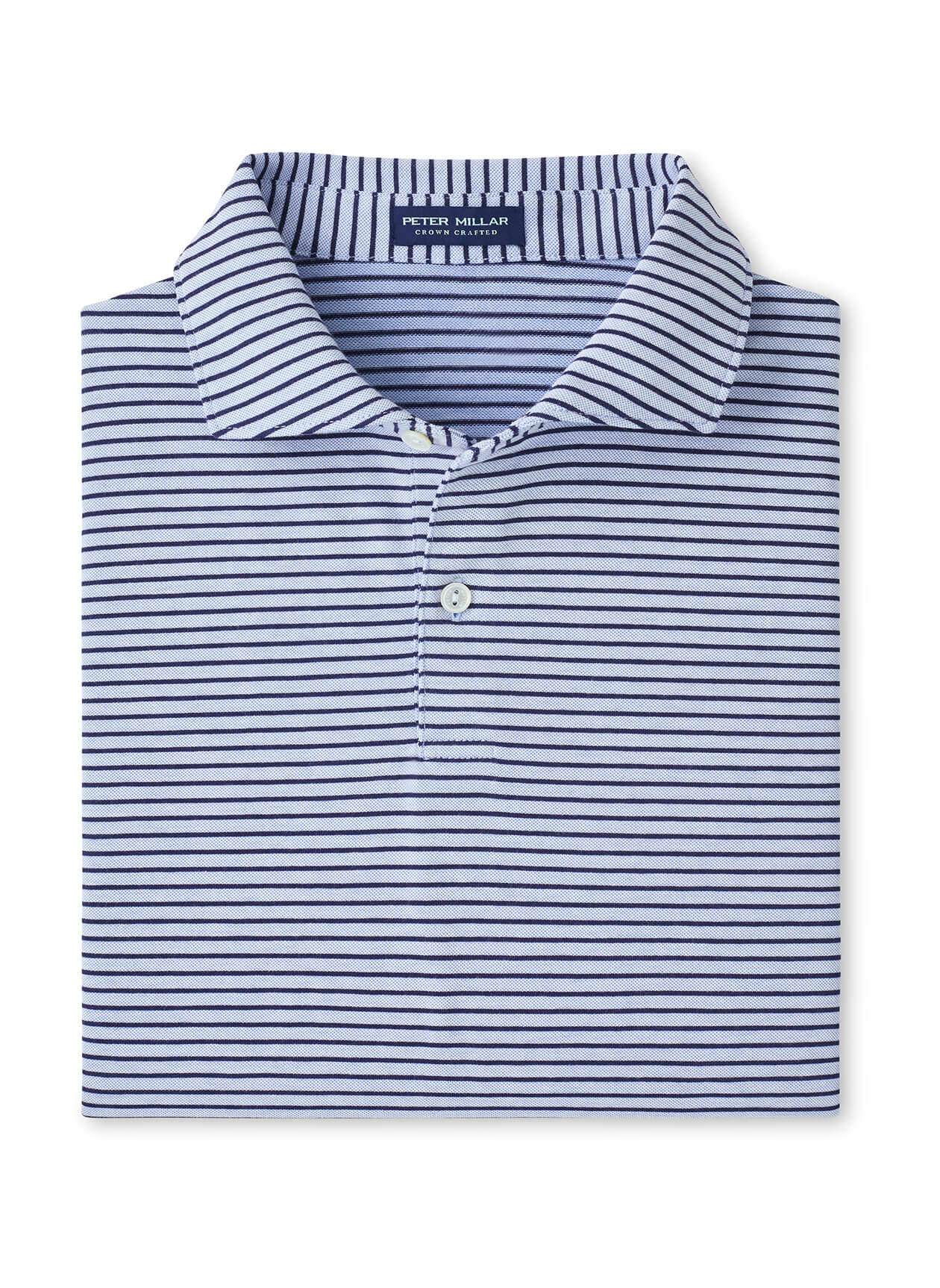Peter Millar Men's Albatross Stripe Cotton-Blend Pique Polo