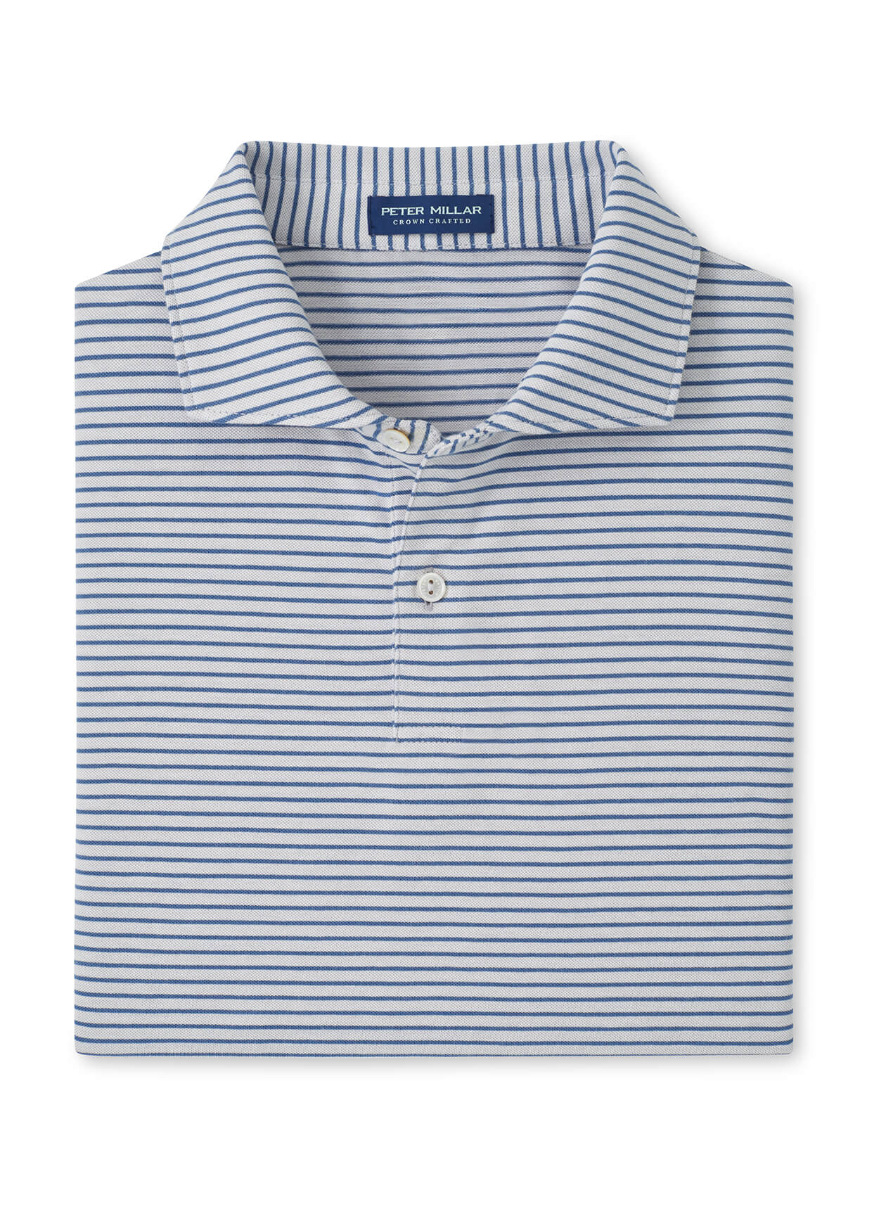 Peter Millar Men's Albatross Stripe Cotton-Blend Pique Polo