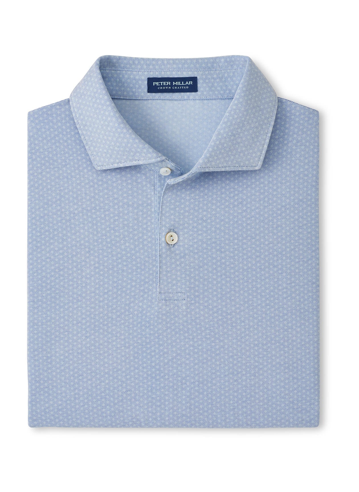 Peter Millar Men's Albatross Diamond Cotton-Blend Pique Polo