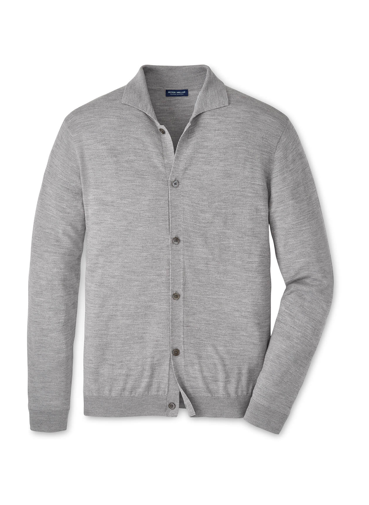 Peter Millar Men's Southport Full-Button Sweater