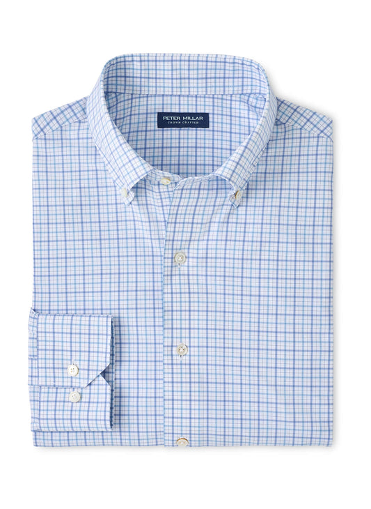 Peter Millar Men's Canal Performance Poplin Sport Shirt