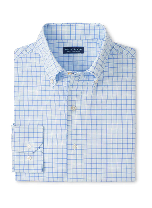 Peter Millar Men's Rampart Performance Poplin Sport Shirt