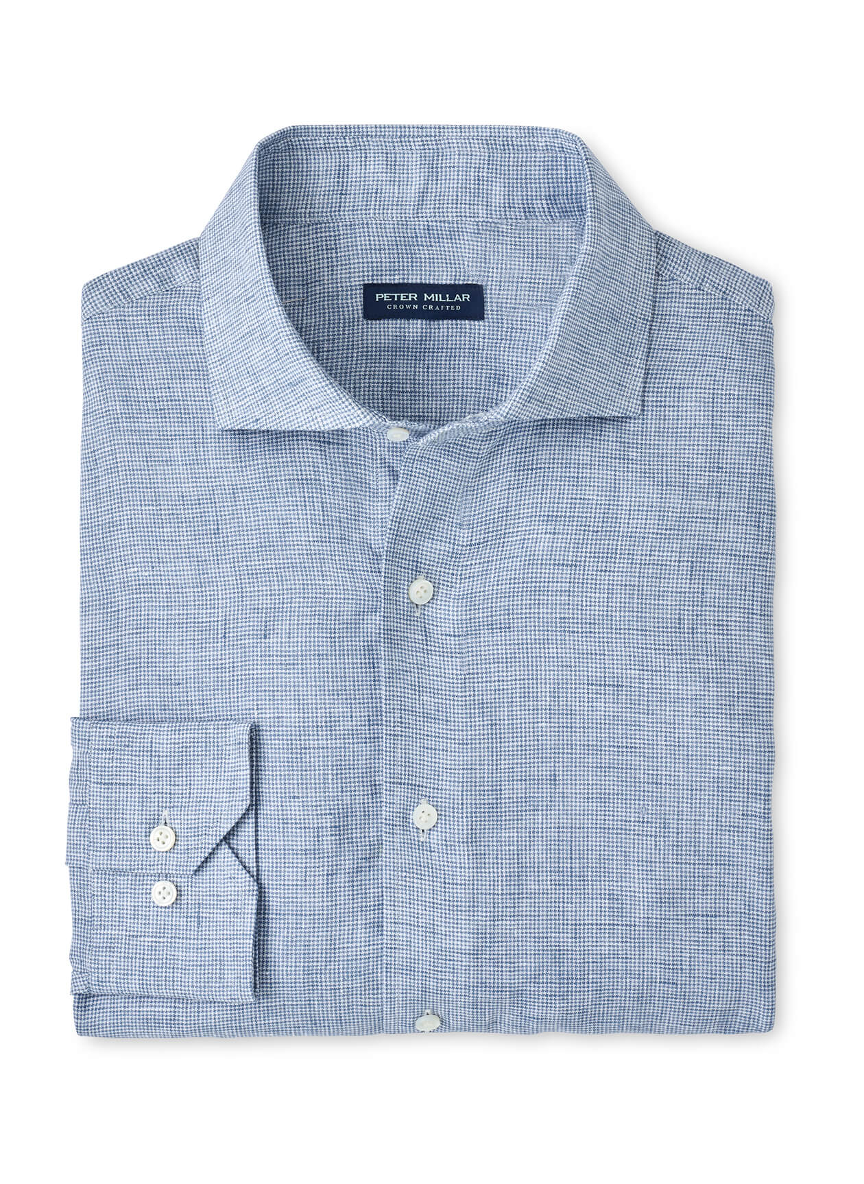 Peter Millar Men's Astino Lino Check Sport Shirt