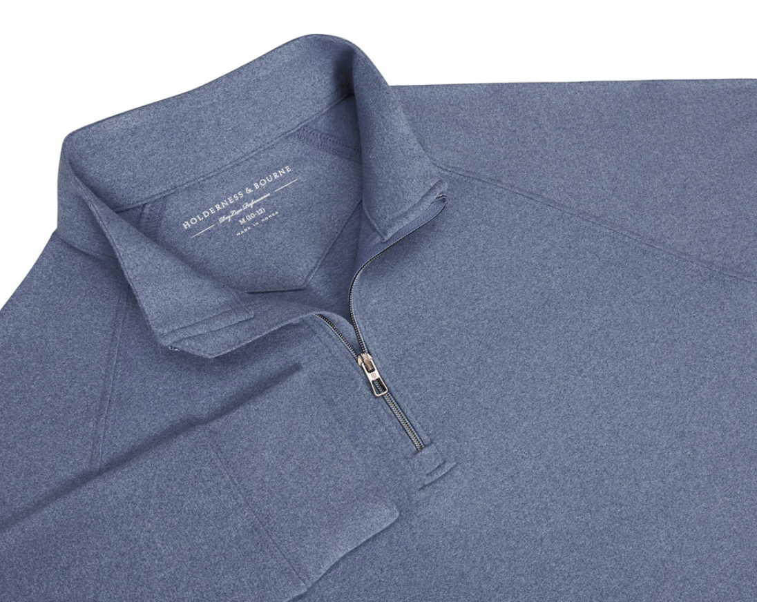 The Westland Boys Quarter-Zip: Heathered Andover