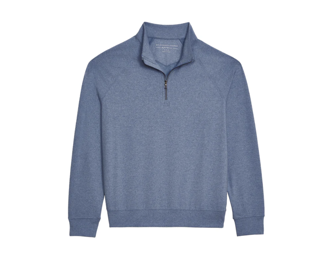 The Westland Boys Quarter-Zip: Heathered Andover