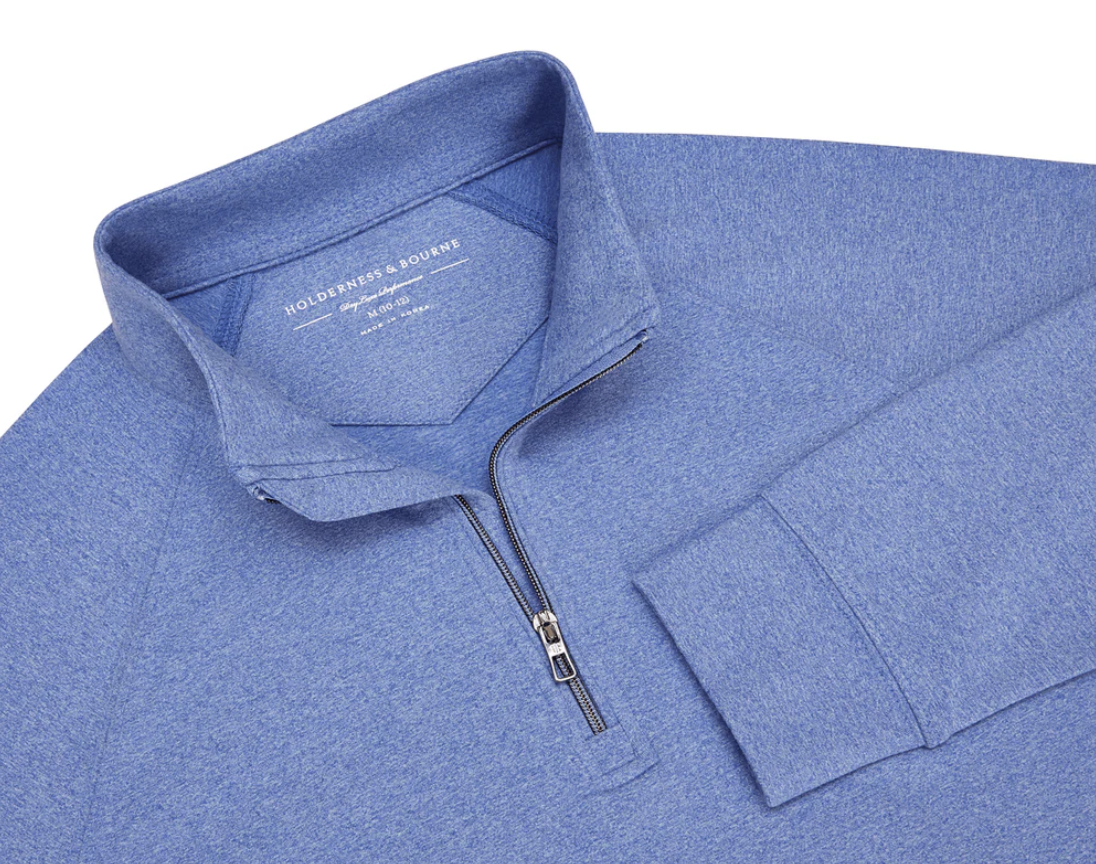 The Westland Boys Quarter-Zip: Heathered Andover