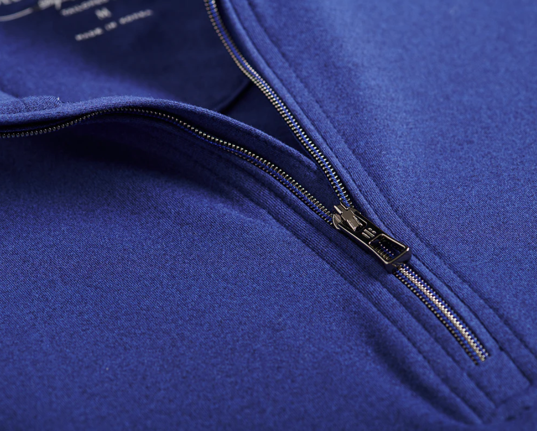 The Westland Boys Quarter-Zip: Heathered Andover