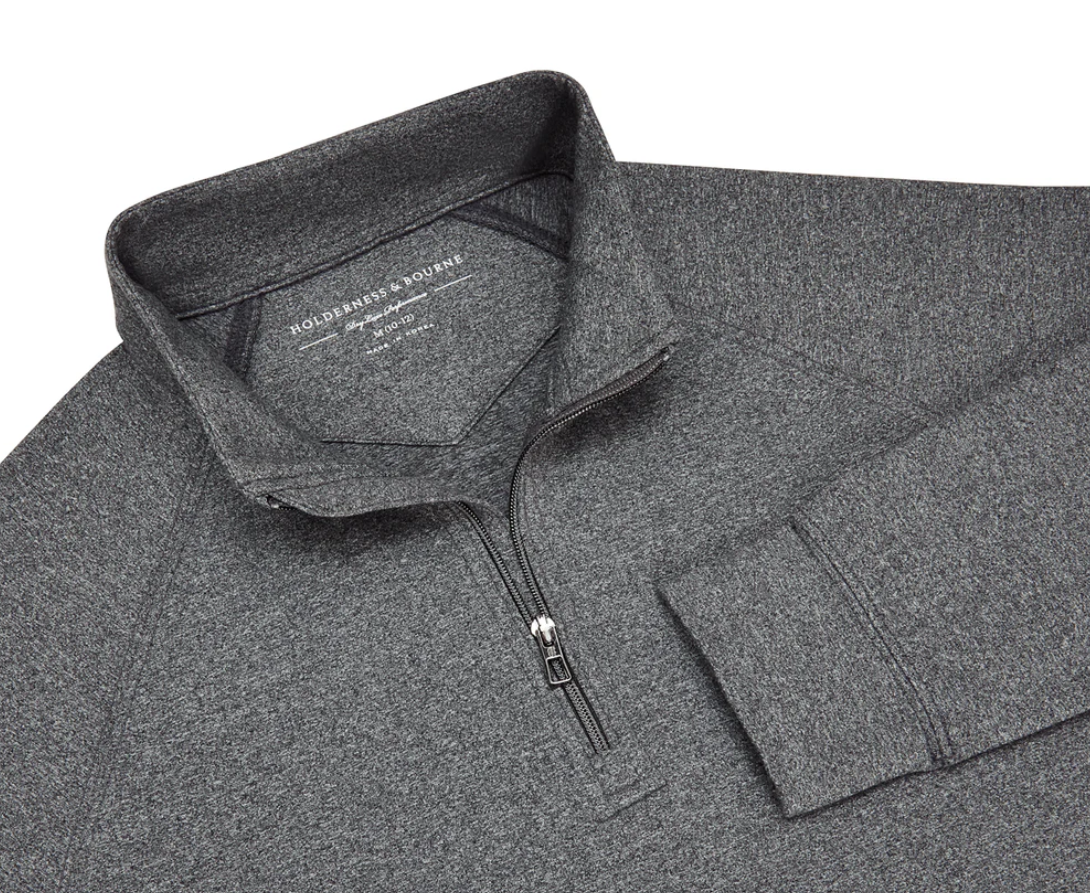 The Westland Boys Quarter-Zip: Heathered Andover