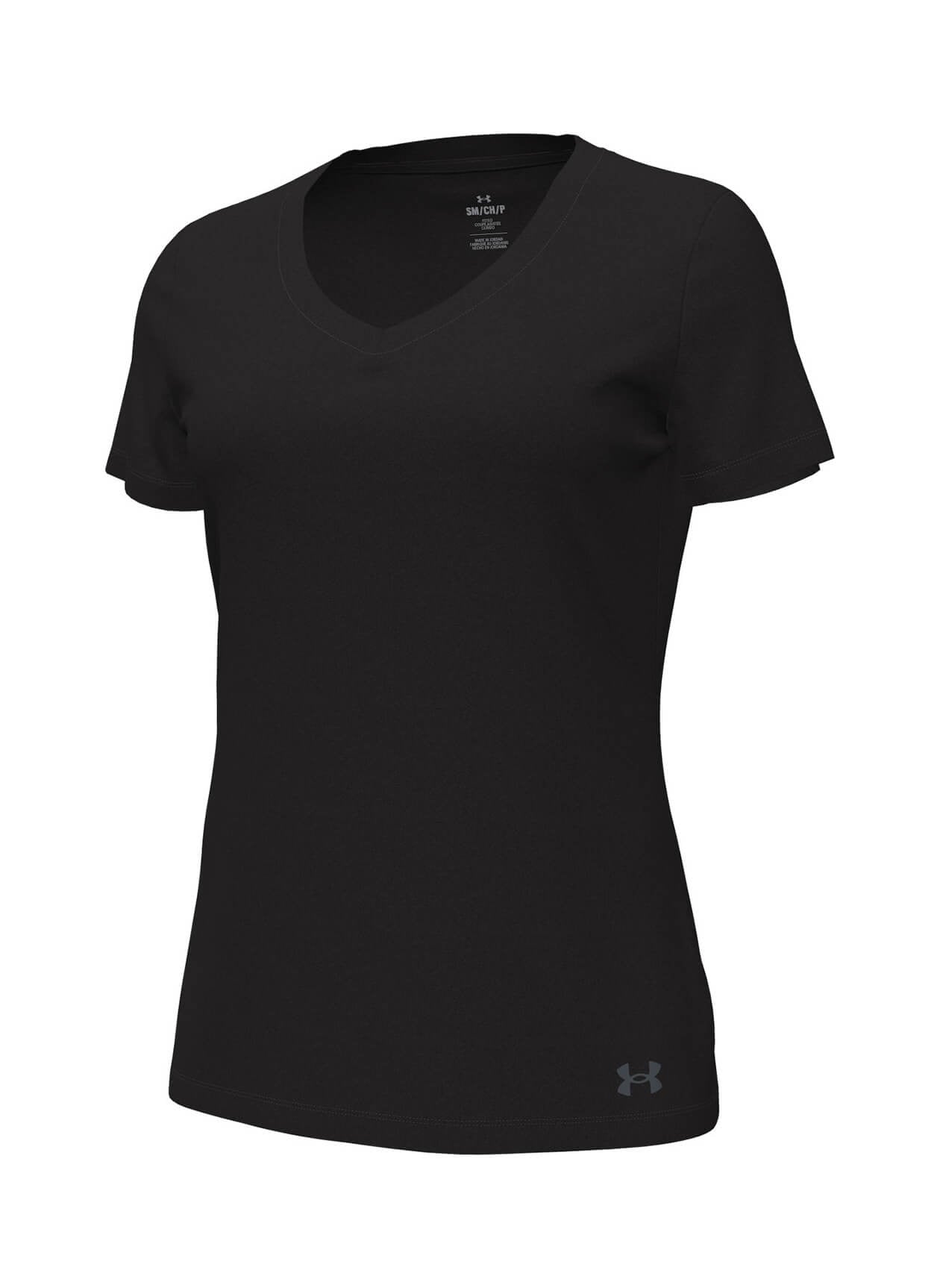 Under Armour Women's Performance Cotton V-Neck T-Shirt