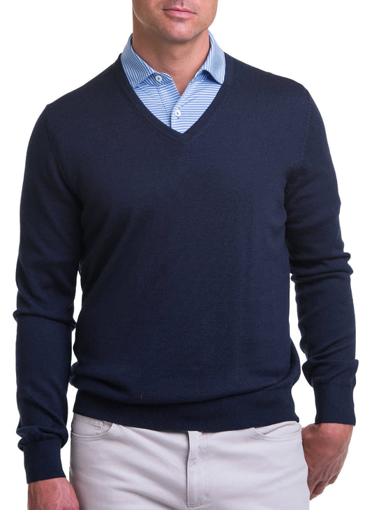 Fairway & Greene Men's Baruffa V-Neck Sweater