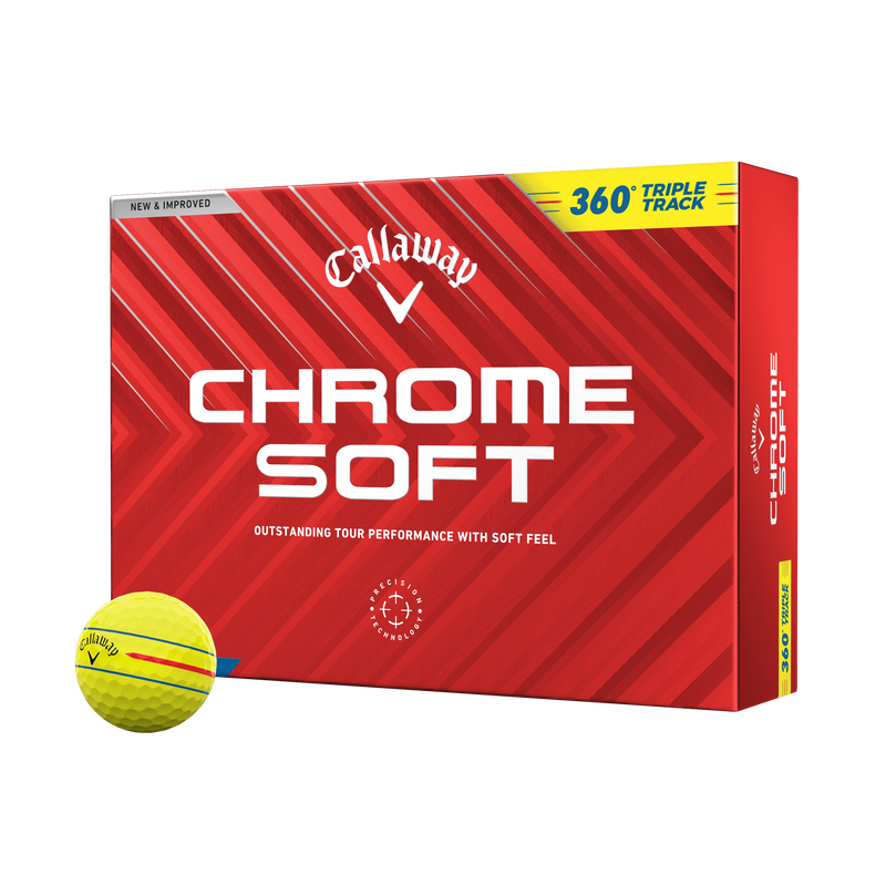 Callaway Golf Chrome Soft 360 Triple Track 24 Golf Balls