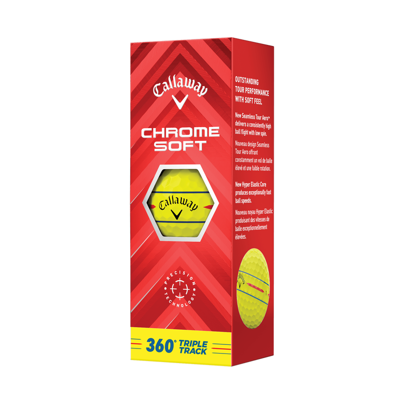 Callaway Golf Chrome Soft 360 Triple Track 24 Golf Balls