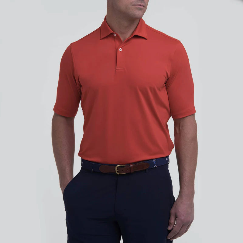 Fairway & Greene Men's Tournament Solid Tech Jersey Polo